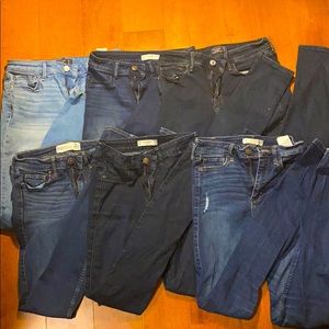 6 Pairs of Abercrombie Jeans
